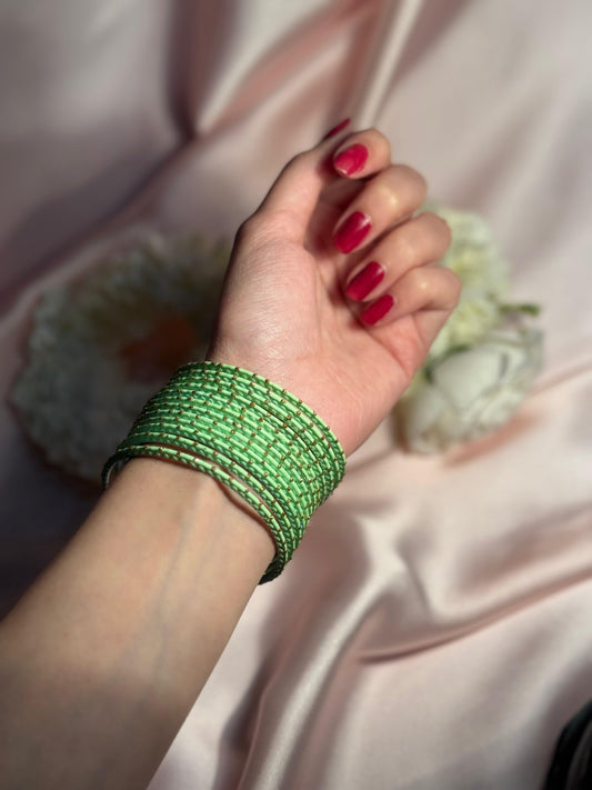 Basant bangles 12 - light green
