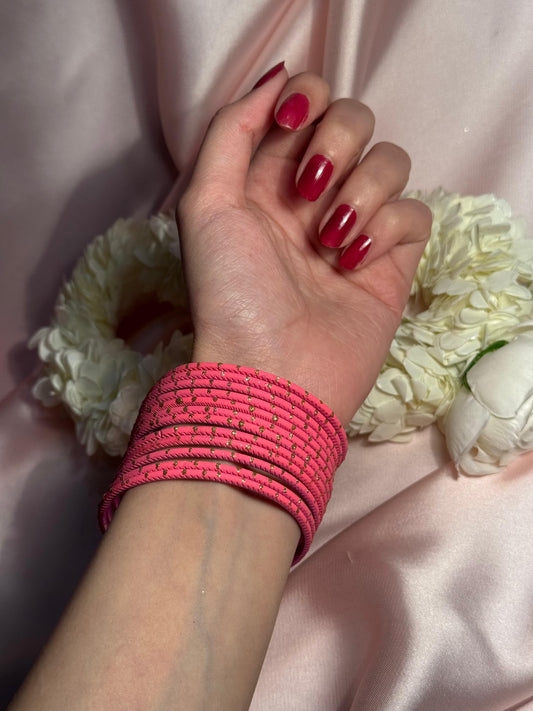 Basant bangles 12 - light pink