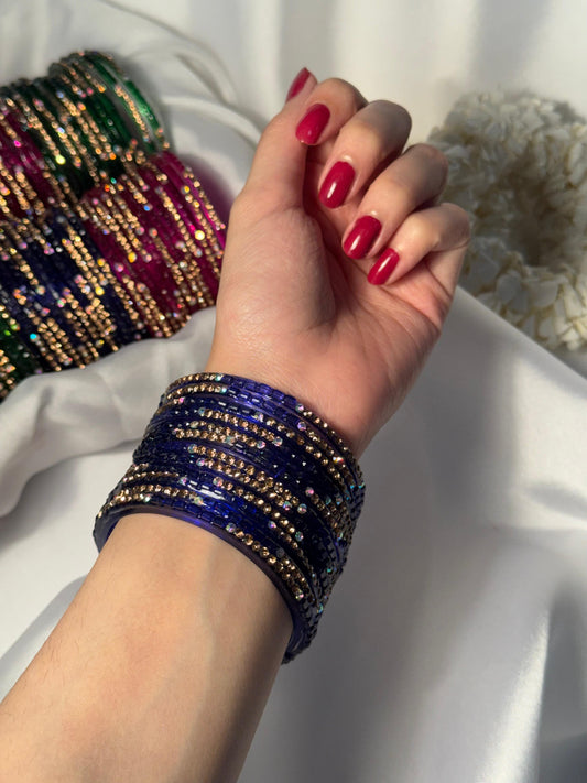 Raindrop bangles-blue eid collection