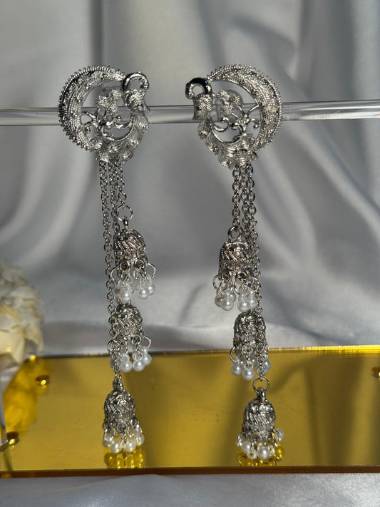 Hania Jhumkay - silver