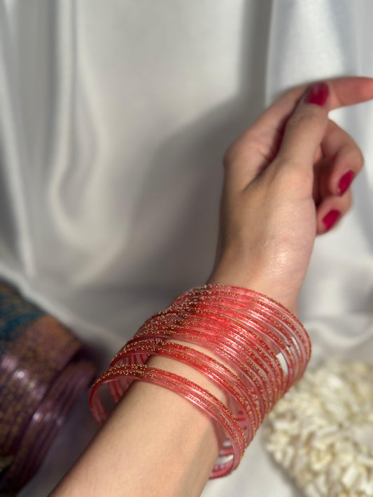 Raindrop bangles 2- pink eid collection