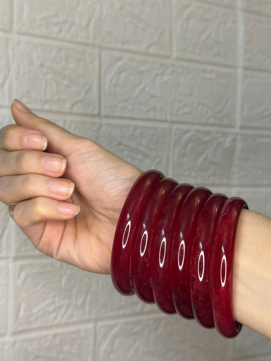Jelly bangles maroon