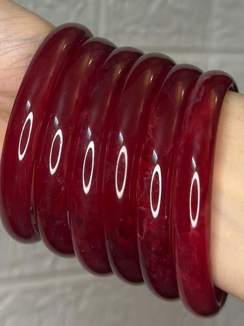 Jelly bangles maroon