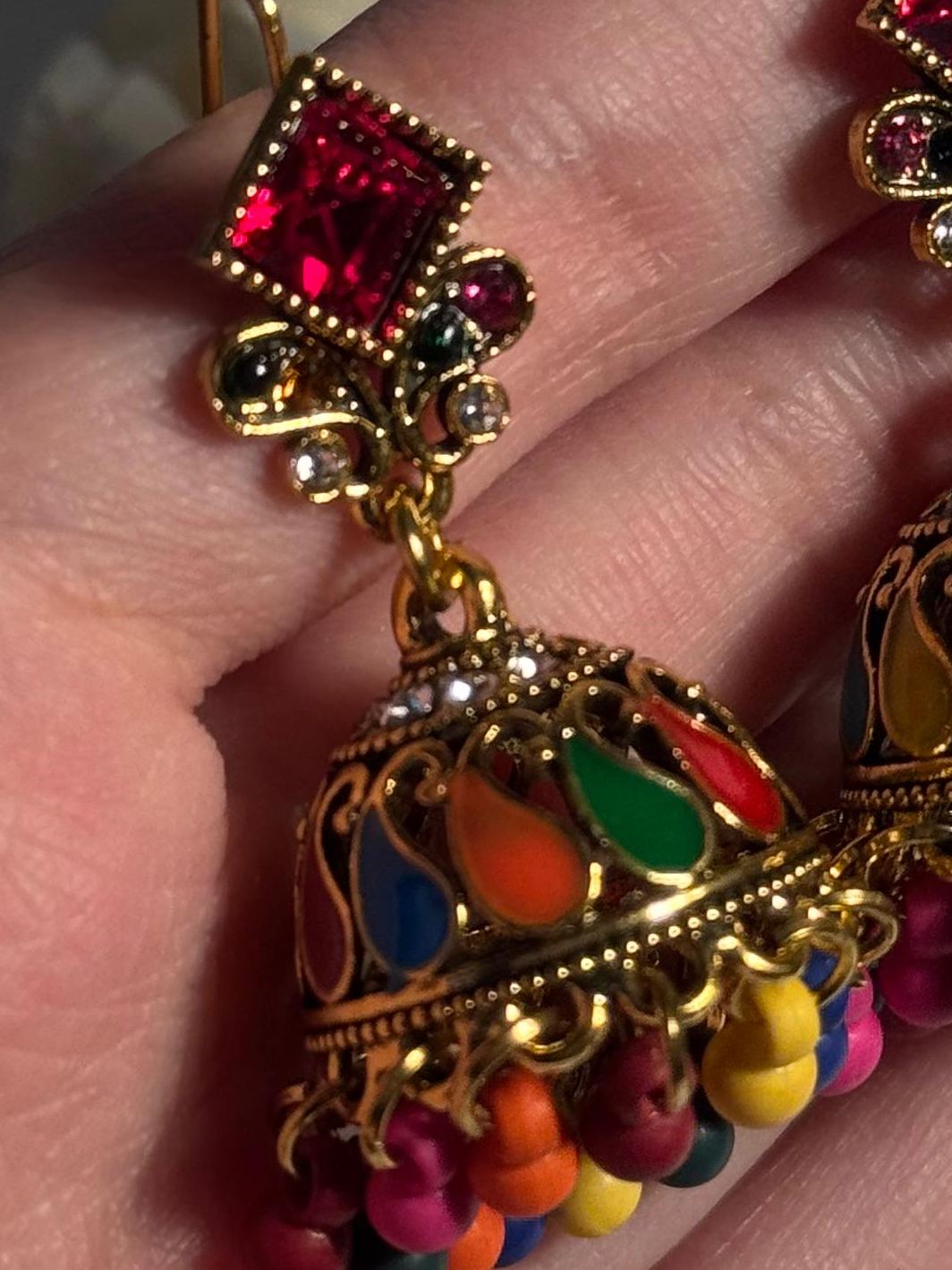 Chakoor booti gold-Rang-e-desi multi