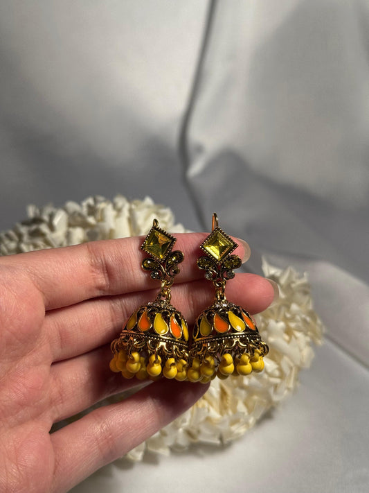 Chakoor booti gold-Rang-e-desi-yellow