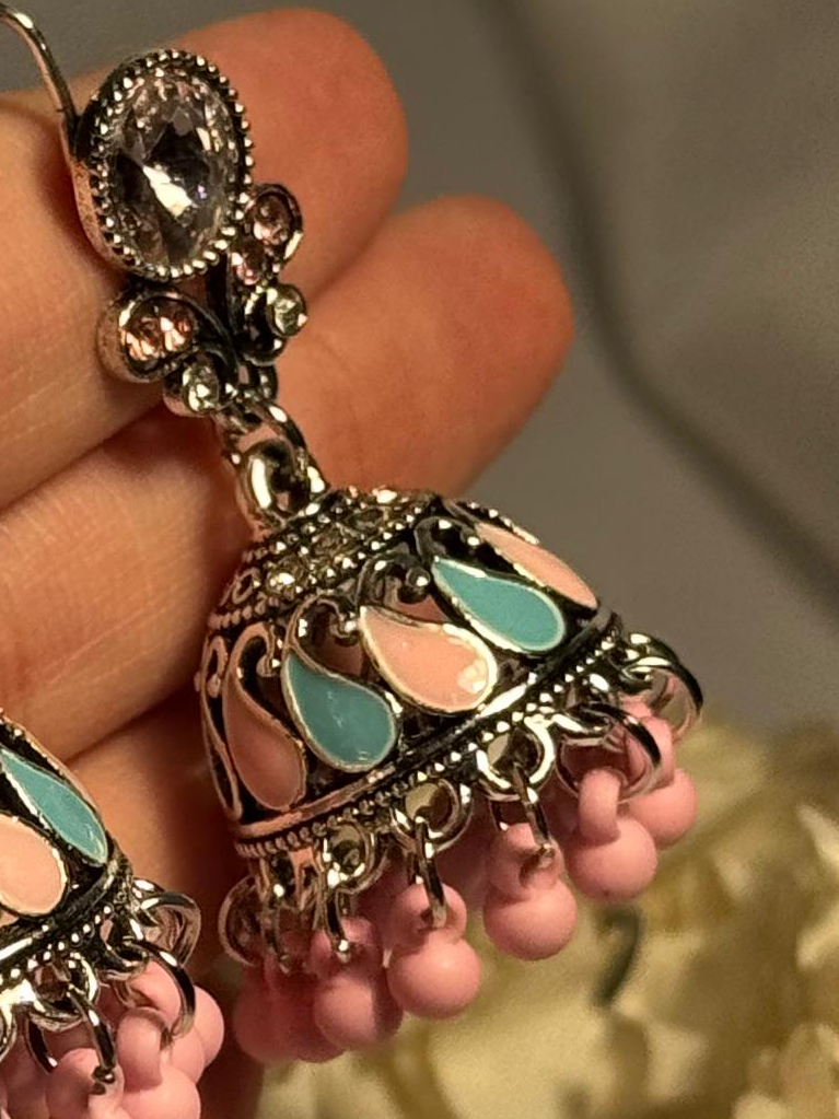 Gol Booti-Rang-e-desi pink n blue