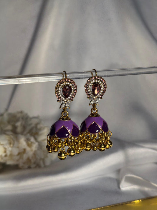 droplet bedazzled Rang-e-desi purple