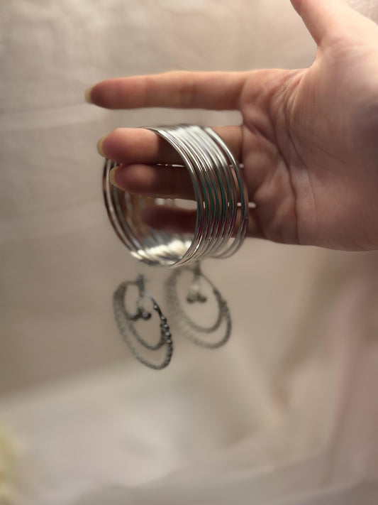 Elara Bangles Set (Silver)