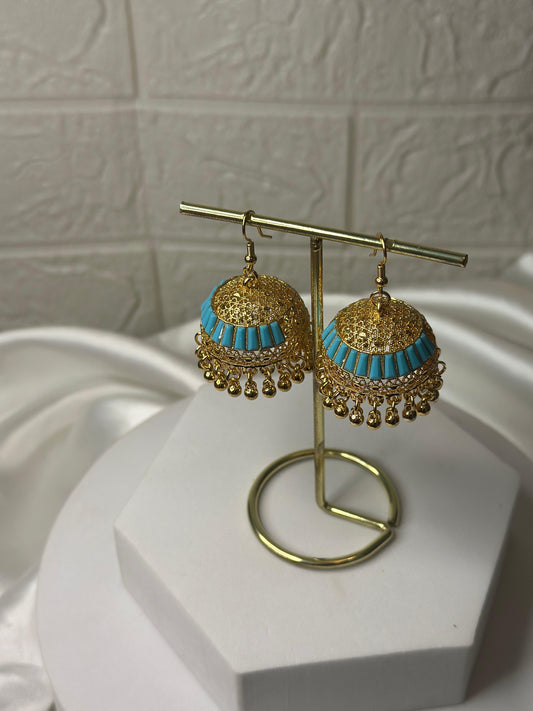 Katoori Jhumki (Blue)