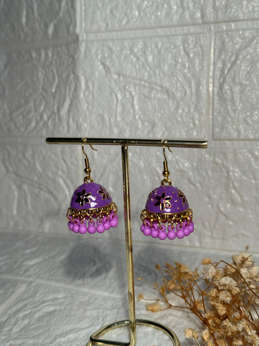 Alishba Jhumkay (Purple)