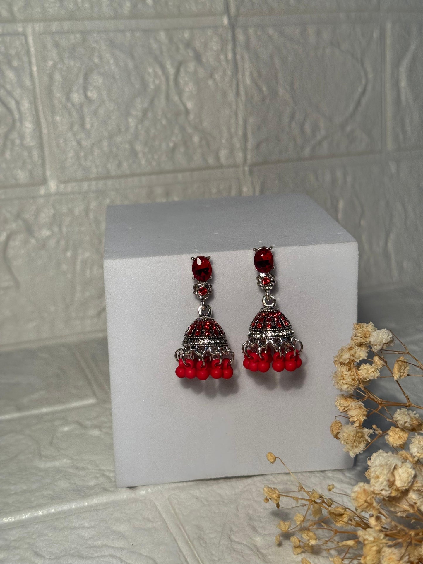 Zanabi Jhumki (Red)