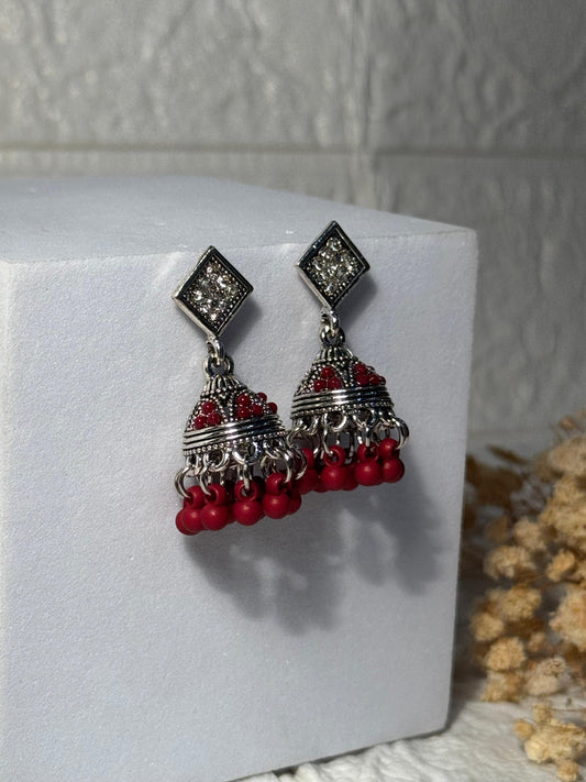 Chakoor Jhumkay (Maroon)