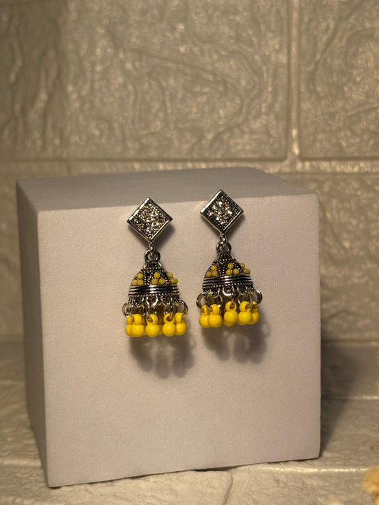 Chakoor Jhumkay (Yellow)