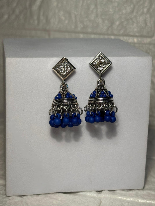 Chakoor Jhumkay (Navy Blue)