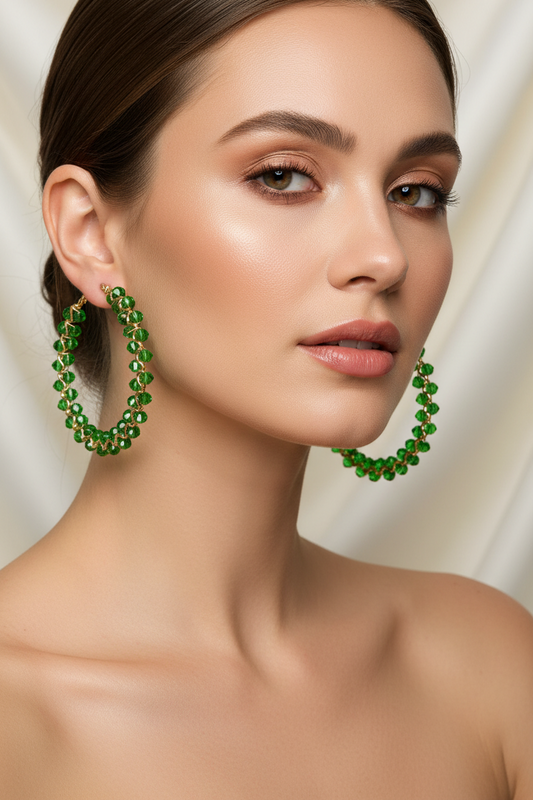 EFS-1 Crystal Hoops (Green)