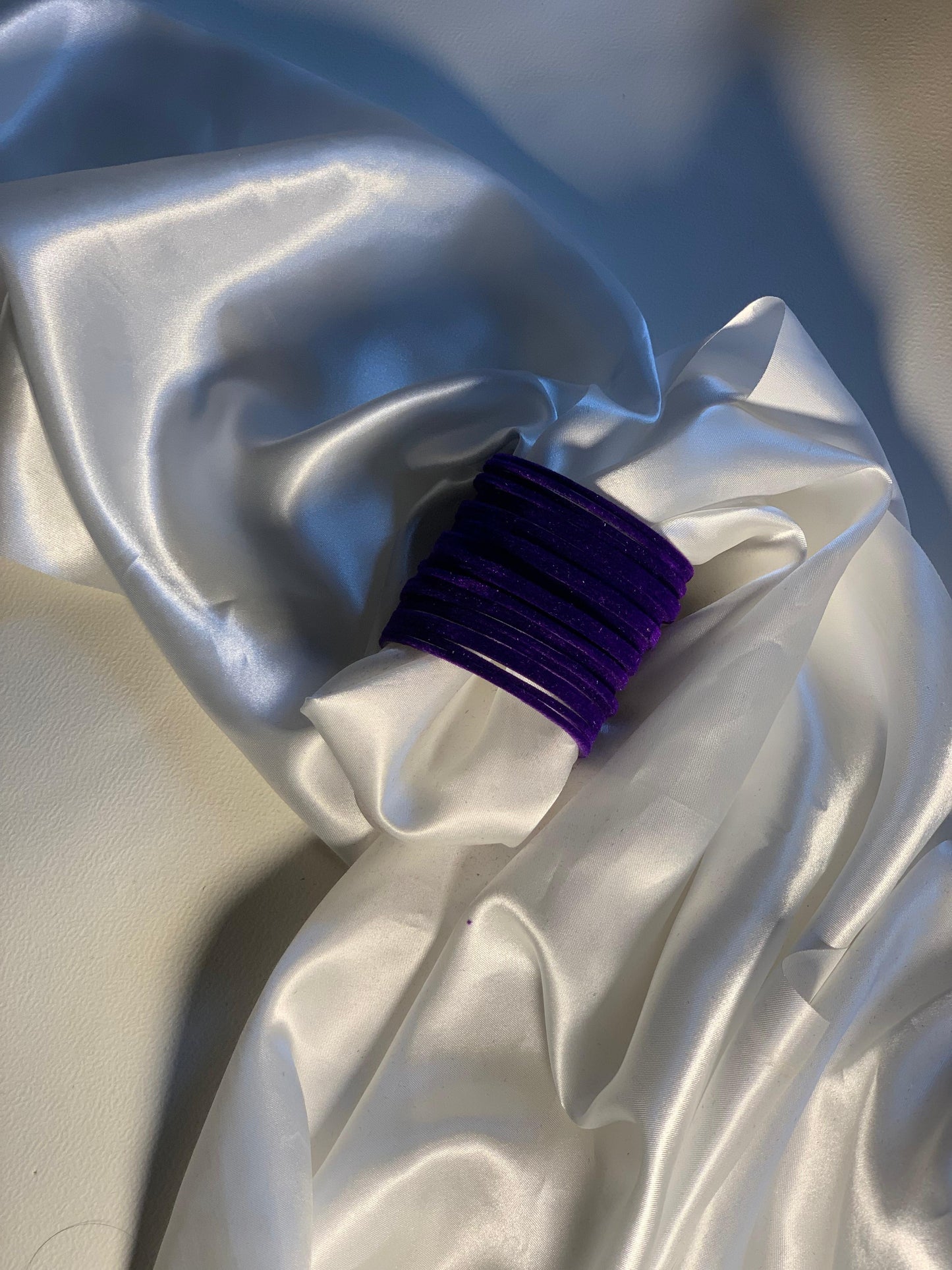 Velvet Bangles - Purple