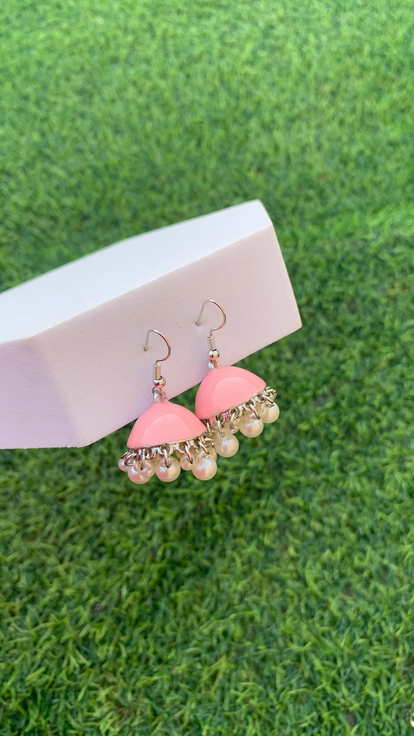 Hania Jhumki - Baby pink