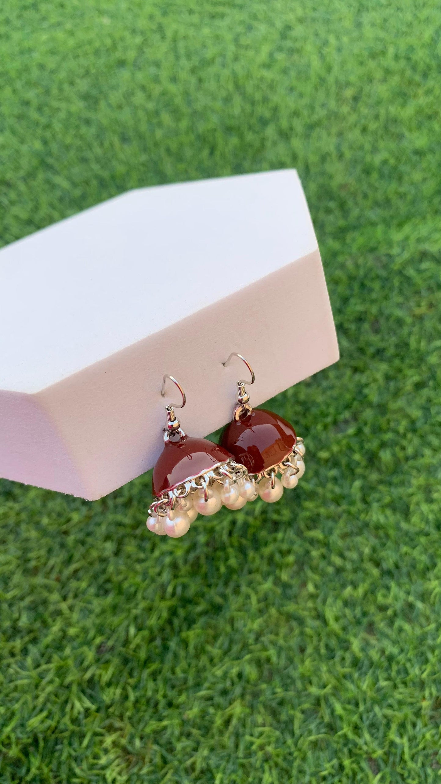 Hania Jhumki - Chocolate Brown