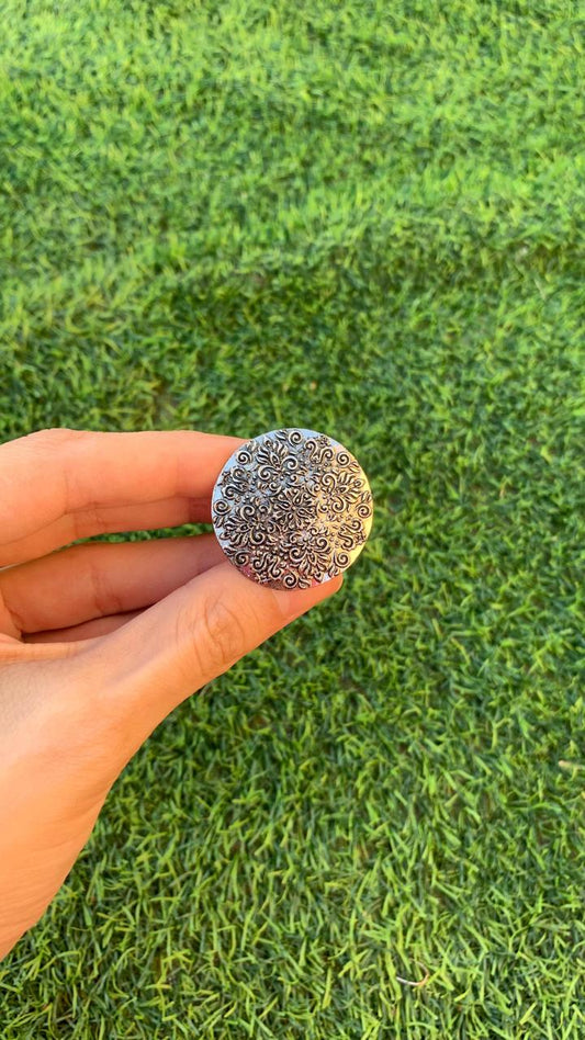 oxidized angoothi - pattern