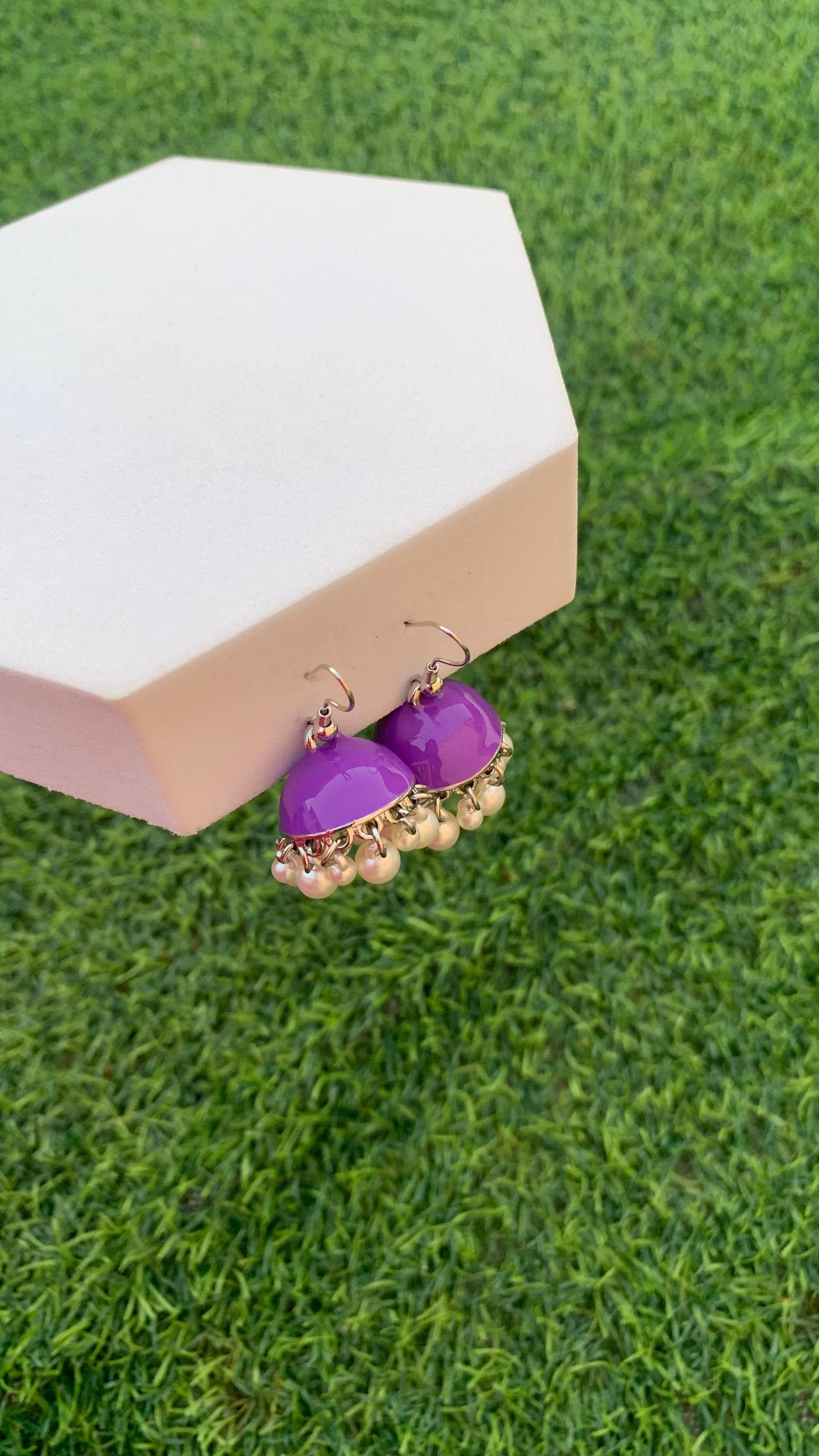 Hania Jhumki - Purple