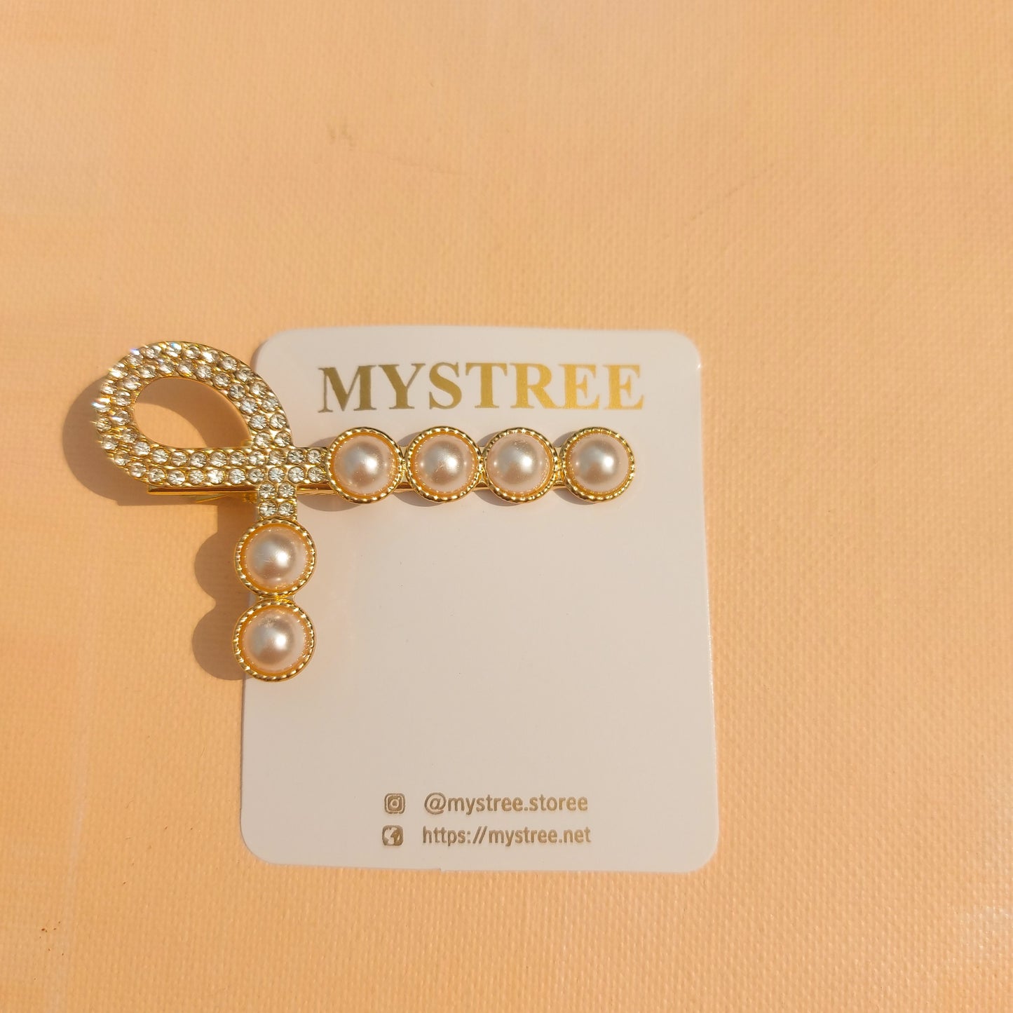 HS- 02 Scissor Pearl Hair Clip
