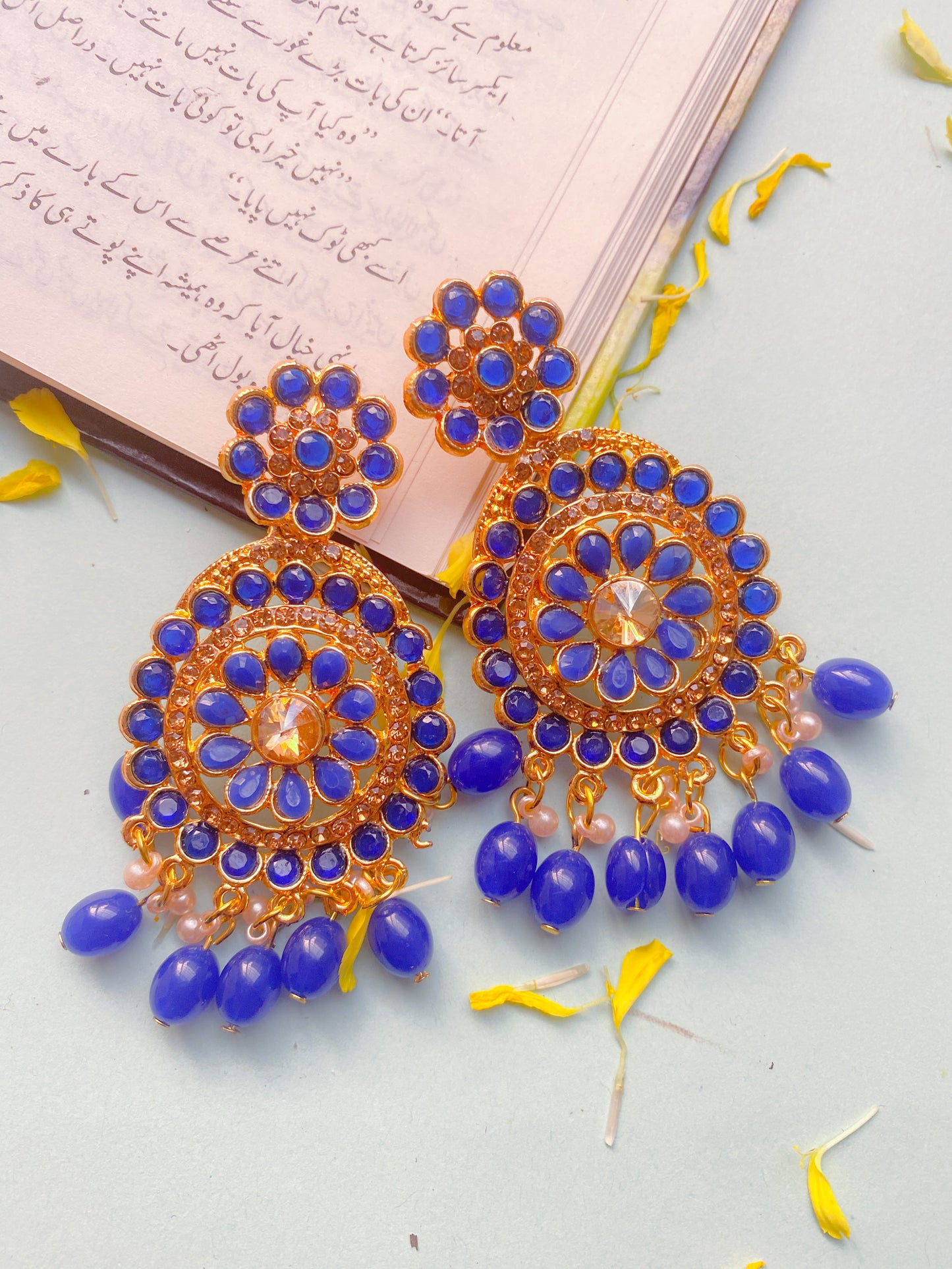 EF-24 Mah-e-noor Earrings - 9 Colors