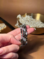Zainab bangles Silver - Black & White (kids collection)