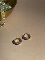 Enamel Hoops - Purple