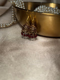 Mini jhumki maroon- rozana