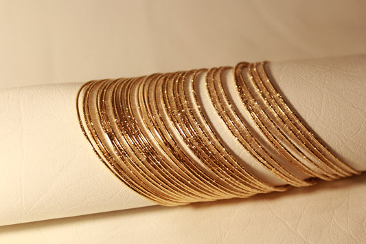 Gold Bangles (30 Pieces)