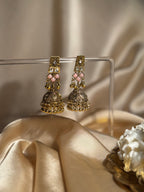 Dadi ki antique jhumkiyan khass collection- pink and gold