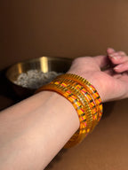 Sunshine Gulnaz bangle - Pink n Red