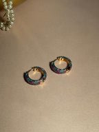 Enamel Hoops - Purple