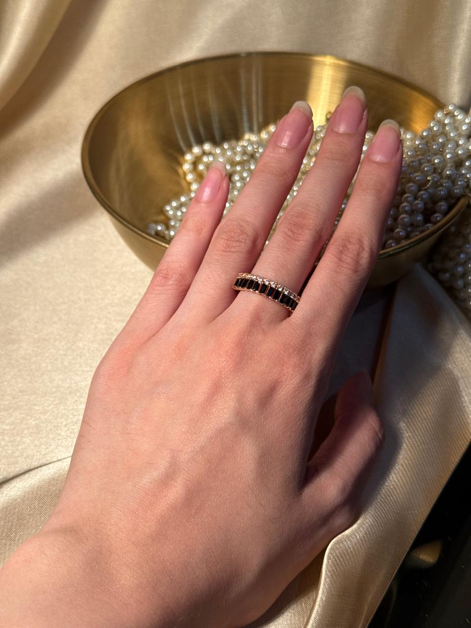 Zara Ring Gold - Black - 1