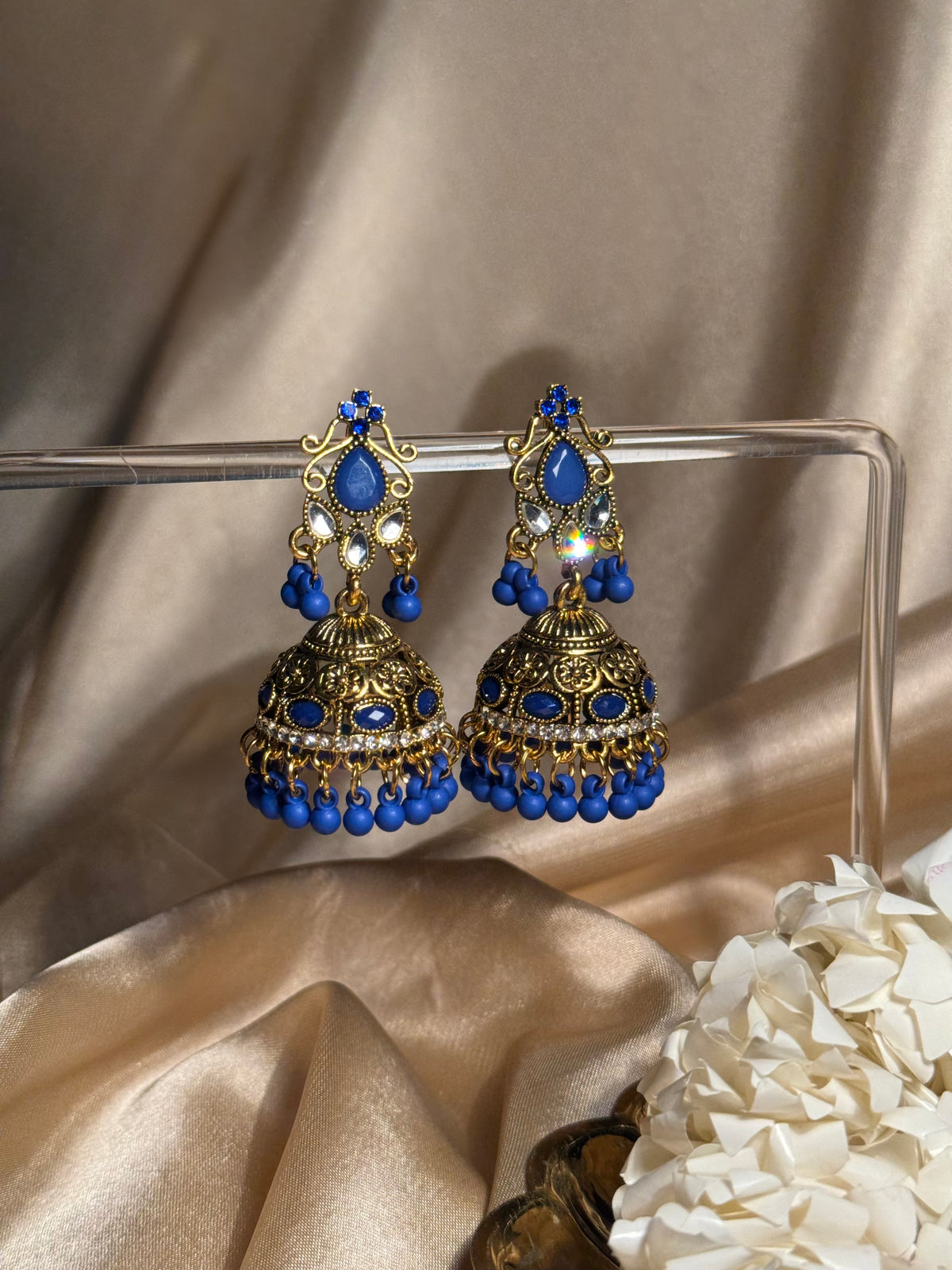 Nani ki jhumkiyan khass collection-gold and blue