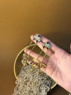 Patang (Gold sky blue and black)