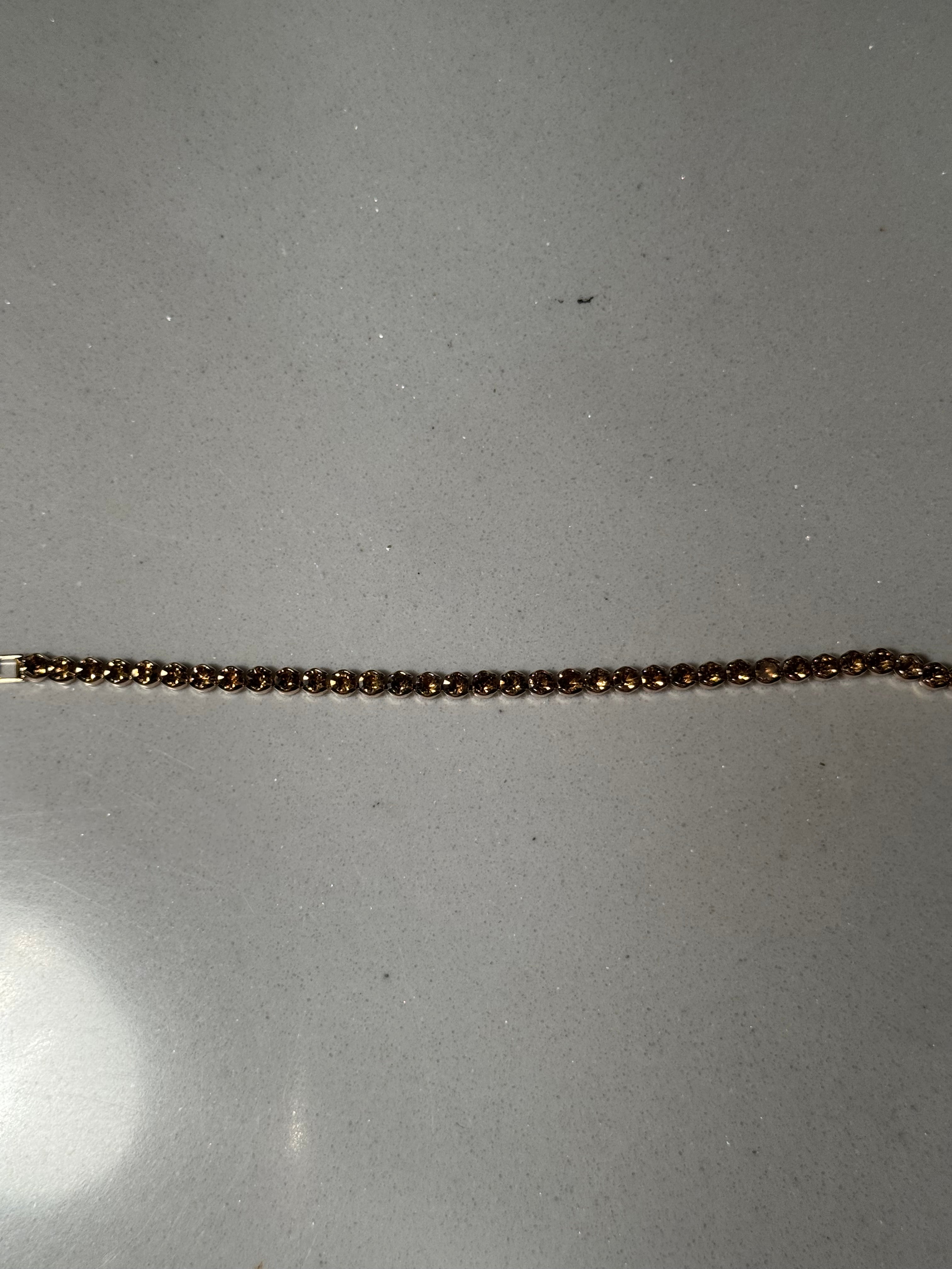 Beaded Prism bracelet-copper and gold(Mahnoorbano)
