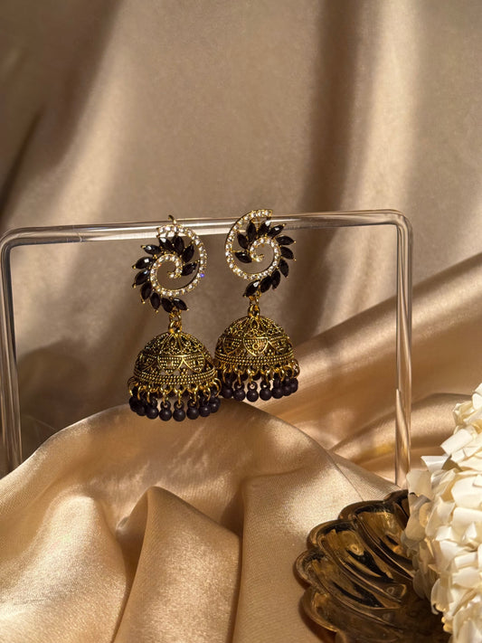 Spiral patti khass collection-gold and black