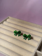 Bow Ties Studs - Green