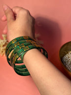 Pop Petal Bangles - Green