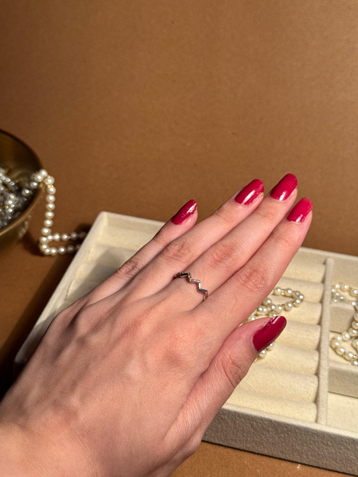 Swirly curves Silver Ring