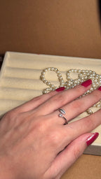 Leaf silver ring
