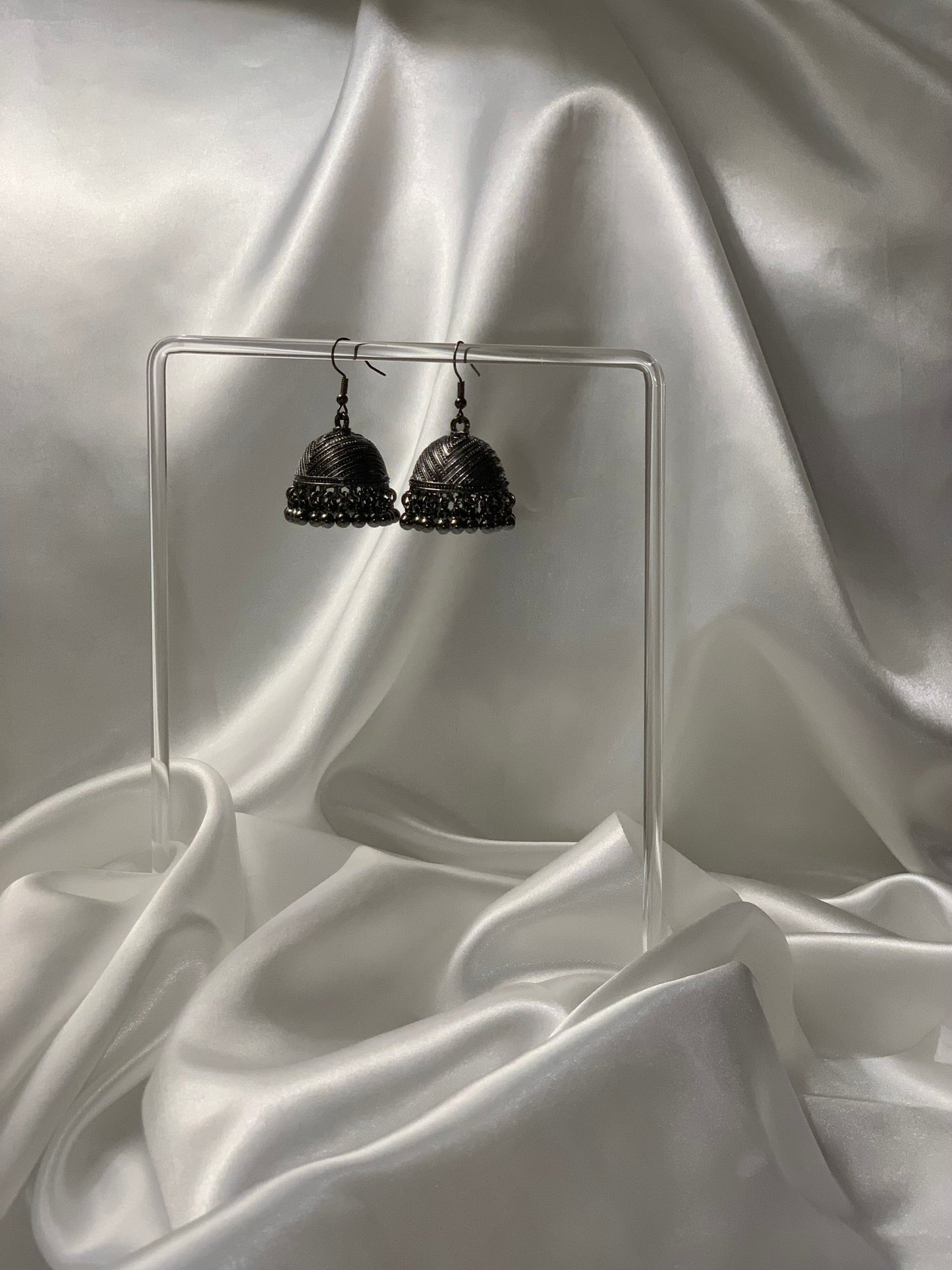 Hira - charcoal Jhumki