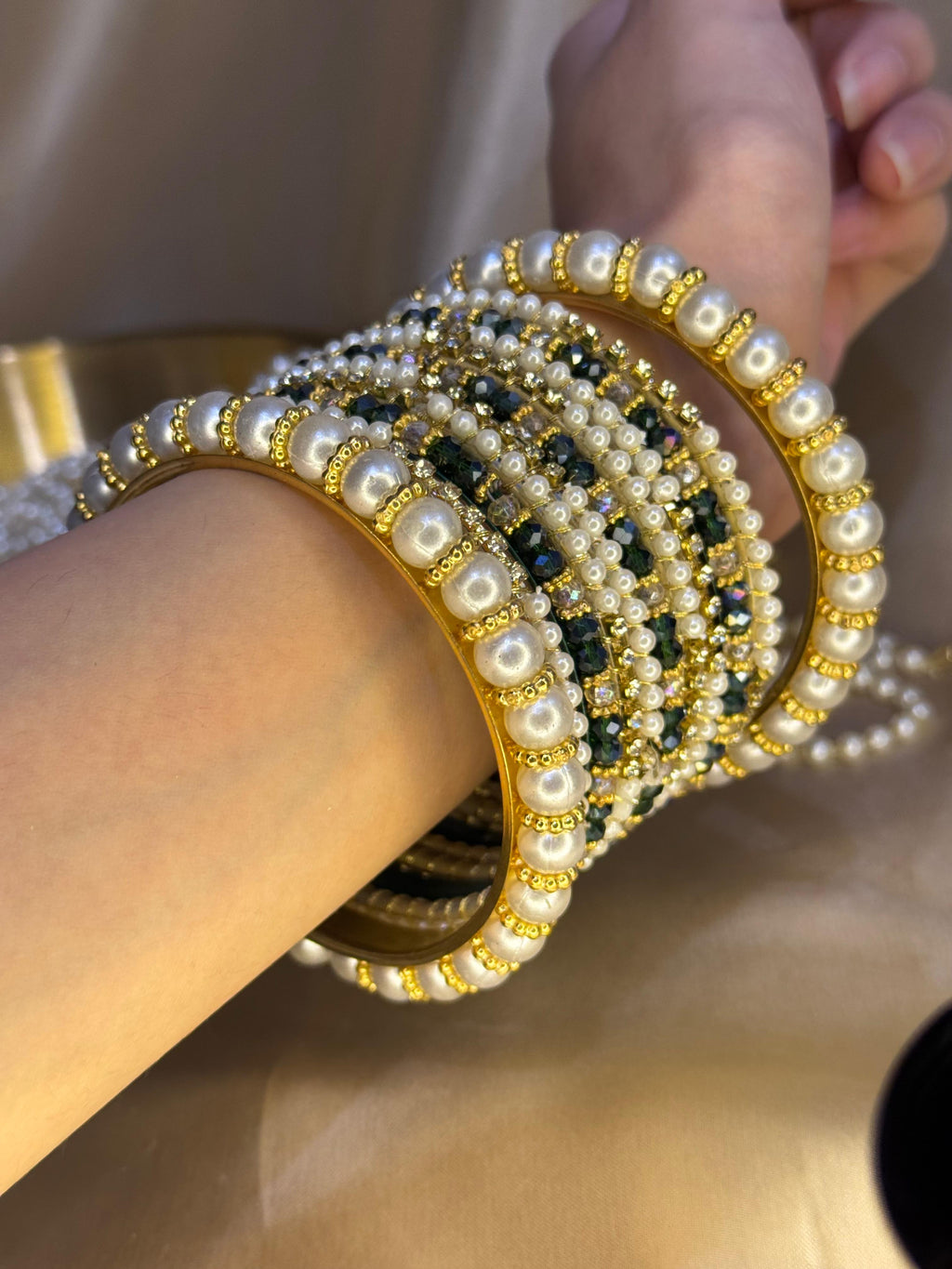 Moti Rani bangles - Dark Green (bottle green)