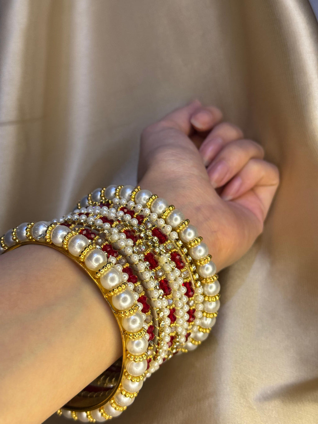 Moti Rani bangles - Red