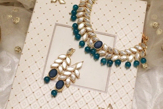 CD-21 sheesha Kundan - Blue