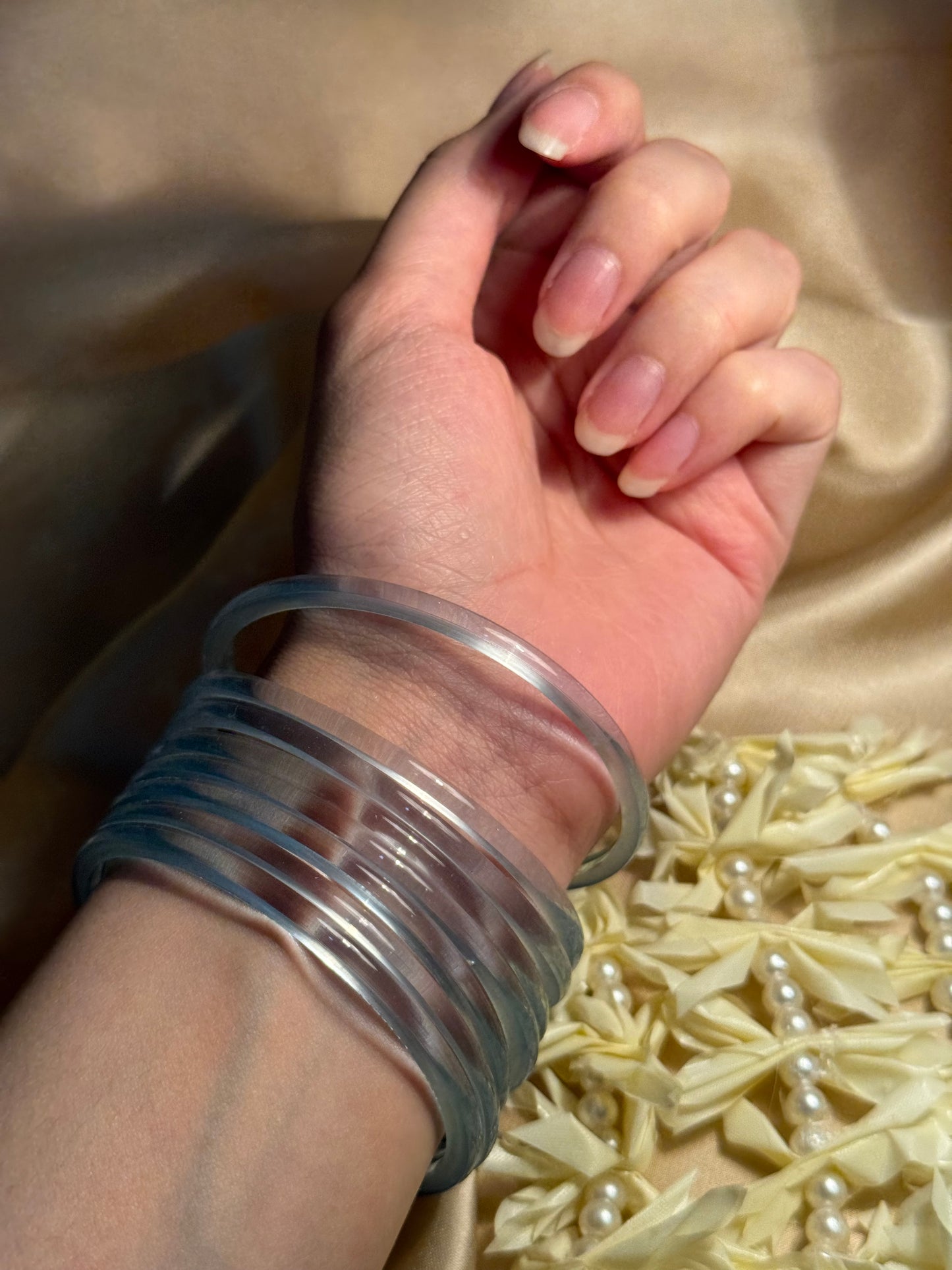 Viral Jelly bangles - light blue