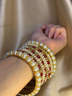 Moti Rani bangles - Red