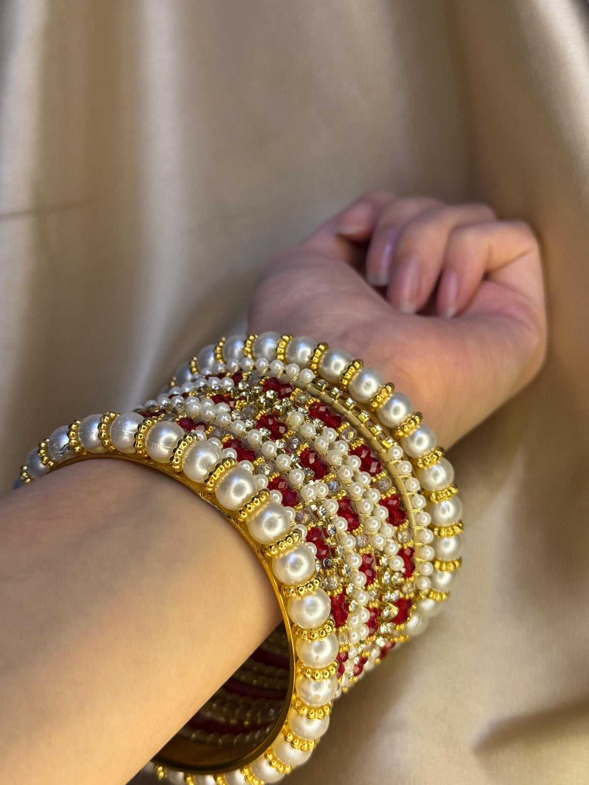 Moti Rani bangles - Red
