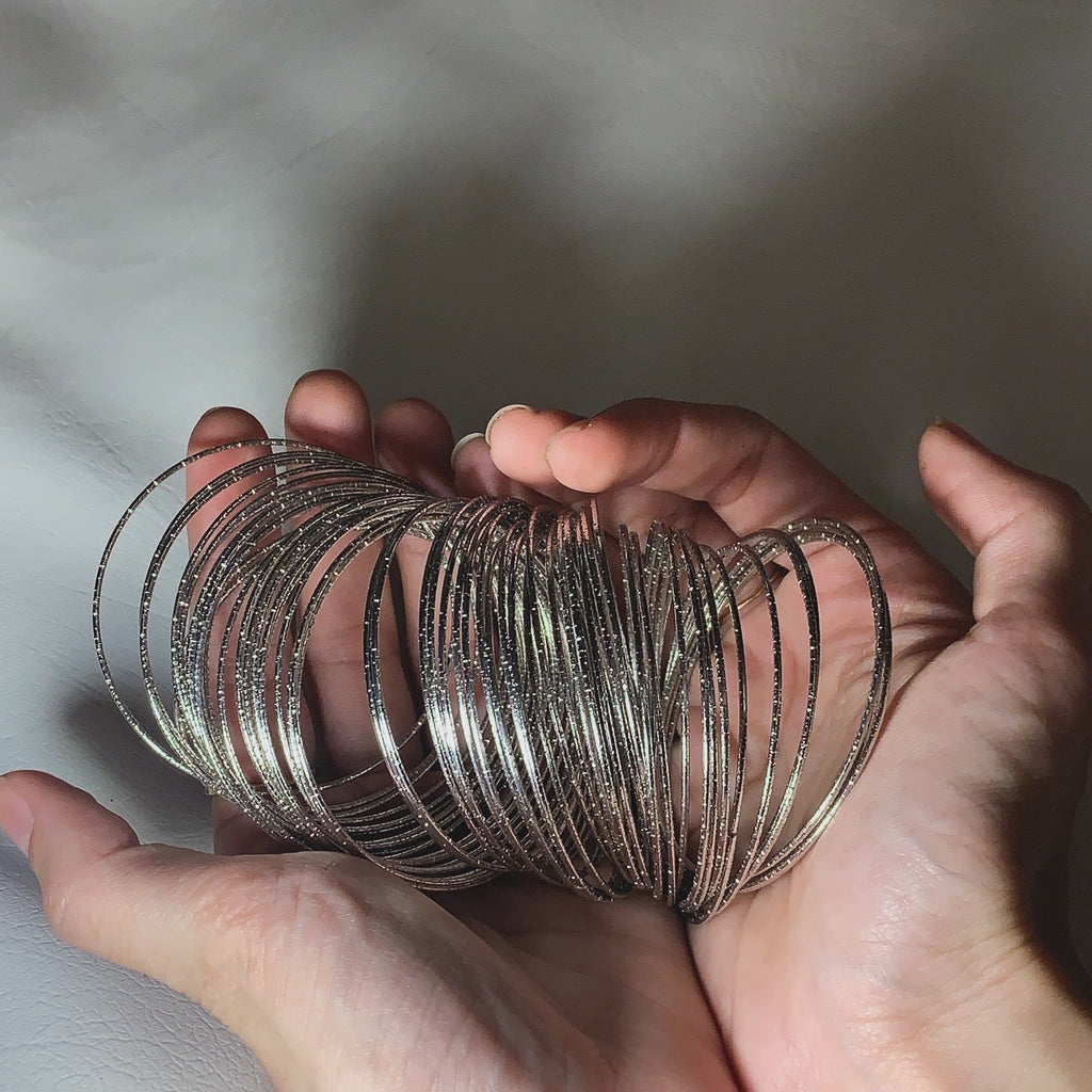Silver bangles (30 Pieces)